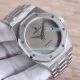 Copy Audemars Piguet Royal Oak watch Deep Black Dial Silver Bezel Stainless Steel Strap (3)_th.jpg